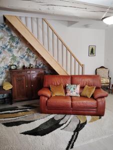 L'ancienne écurie, near Carcassonne, private and charming accomodation Corporate bookings accepted的休息区