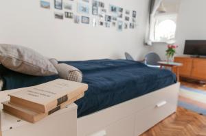 Televízia a/alebo spoločenská miestnosť v ubytovaní BudaFlats Apartments II.