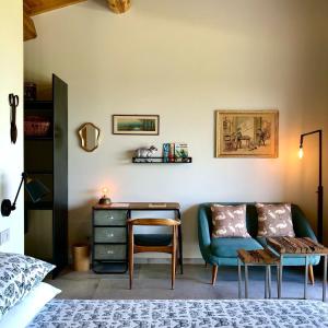 Posezení v ubytování Podere l'Alfina B&B - Bio Agriturismo