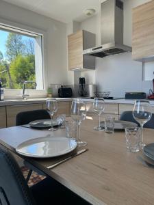 Kuchyň nebo kuchyňský kout v ubytování Résidence Miselle 4 personnes + 8 fotografií