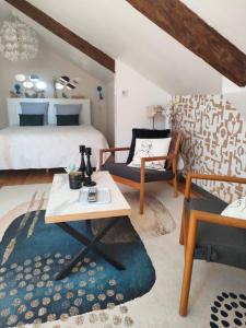 Posezení v ubytování La Suite 27 bis