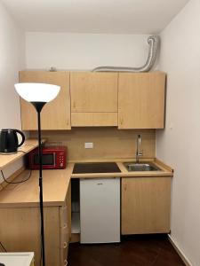 Kuchyň nebo kuchyňský kout v ubytování Easy Station Apartment