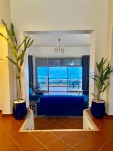 Χώρος καθιστικού στο Grande villa vue sur la mer