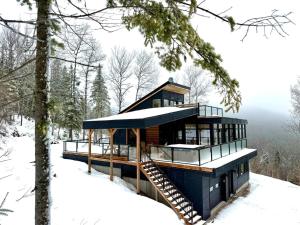 Chalet aux ℳille et une vues om vinteren