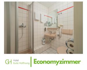 Koupelna v ubytování Hotel Gute Hoffnung Pforzheim