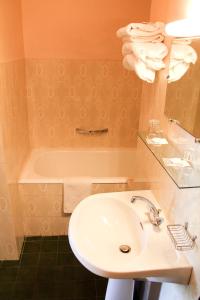 Koupelna v ubytování Hôtel Sampiero Corso
