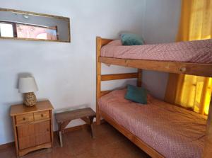 Katil atau katil-katil dalam bilik di Hostal Las Kañas