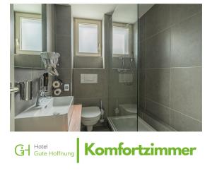 Koupelna v ubytování Hotel Gute Hoffnung Pforzheim