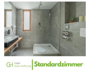 Koupelna v ubytování Hotel Gute Hoffnung Pforzheim