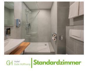 Koupelna v ubytování Hotel Gute Hoffnung Pforzheim