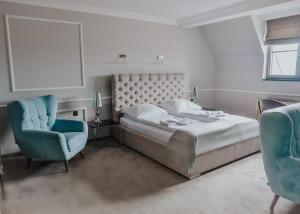 Krevet ili kreveti u jedinici u okviru objekta Apartamenty Atmosfera Bytów