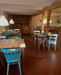 Restaurace v ubytování Meerblick Cafe Reiten Spielplätze Animation WLAN