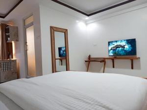 Μια τηλεόραση ή/και κέντρο ψυχαγωγίας στο Tembo Homes Riverside Apartments