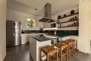 Kuchyň nebo kuchyňský kout v ubytování Casa Upupa