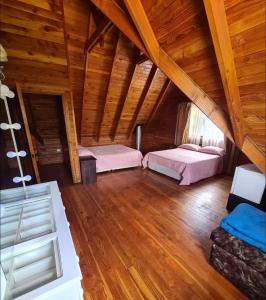 Postel nebo postele na pokoji v ubytování Casa costanera Panguipulli