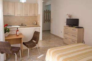 Kuchyň nebo kuchyňský kout v ubytování Apartments Lumiere