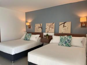 Hotel Soleira客房内的一张或多张床位