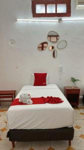 Postel nebo postele na pokoji v ubytování Hotel Margarita