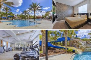 达文波特Soltera Resort w/ Lazy River & Private Pool,Min 2 Disney的带泳池的度假村照片拼贴画