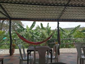 Curitagua Hotel Campestre的阳台或露台