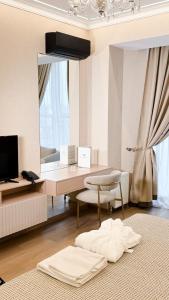 TV a/nebo společenská místnost v ubytování Hotel Palace Ukraine