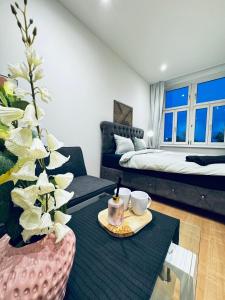 Istumisnurk majutusasutuses Comfy & Cozy 4BR Shared Apt next to Kaufpark Alterlaa