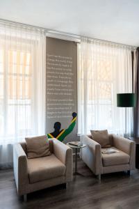 Posezení v ubytování Hotel de Wereld