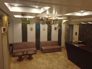 Posezení v ubytování Hotel DSR TELA Grand Plaza Near IGI Airport