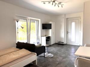 TV a/nebo společenská místnost v ubytování Cozy hilltop stay in Weikersheim