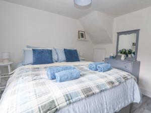 Voodi või voodid majutusasutuse Cuddfan at Swallow Cottage toas