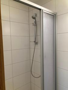 Et badeværelse på Ferienhaus Wieswald + 86 billeder