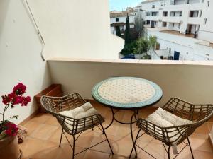 Balkón nebo terasa v ubytování Bonito ático con terraza