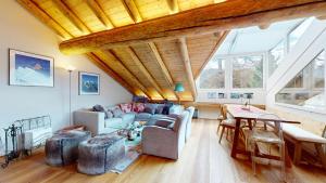 Posezení v ubytování Abitaziun Suot Larsch 4 1 - Celerina