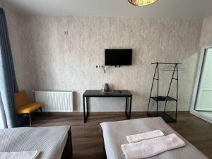 Voodi või voodid majutusasutuse Hotel Terrace Rabath toas