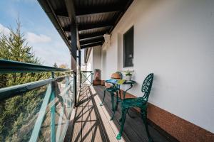 Balkón nebo terasa v ubytování Gasthaus & Pension "Zur Schaabe"