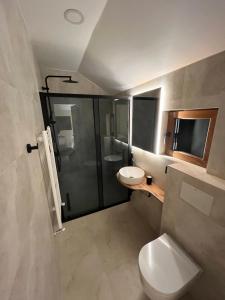Koupelna v ubytování Motel Lepo Mesto + 36 fotografií