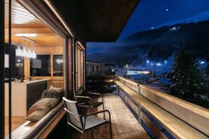 Ein allgemeiner Bergblick oder ein Berglick von der Ferienwohnung aus