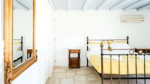 Letto o letti in una camera di Villa Boufla