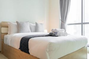 Ein Bett oder Betten in einem Zimmer der Unterkunft Prime Studio in Jumeirah Bay X1 in JLT - Sleeps 2