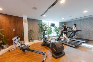 Das Fitnesscenter und/oder die Fitnesseinrichtungen in der Unterkunft Prime Studio in Jumeirah Bay X1 in JLT - Sleeps 2