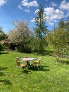 Ferienwohnung Zur Lainsitzbrücke外面的花园