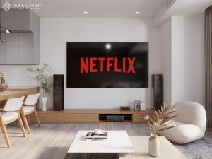 Μια τηλεόραση ή/και κέντρο ψυχαγωγίας στο Thien duong nghi duong long bien