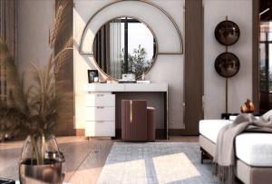 Ένα ή περισσότερα κρεβάτια σε δωμάτιο στο Thien duong nghi duong long bien