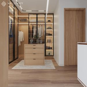 Η κουζίνα ή μικρή κουζίνα στο Thien duong nghi duong long bien