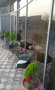 Rõdu või terrass majutusasutuses Nork Boutique Hotel