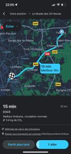 a screenshot of the google maps app with a map at La Petite Maison in La Celle-sous-Gouzon