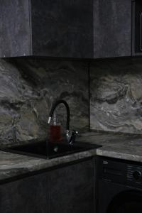 Η κουζίνα ή μικρή κουζίνα στο Prime Apartments Kostanay 4 +17 φωτογραφίες