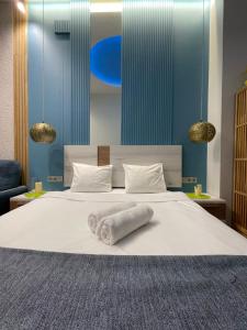 Lounge garden sea relax客房内的一张或多张床位