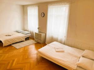 Postel nebo postele na pokoji v ubytování Amazing Apartments, heart of Zurich Old Town Glocken - Self Checkin