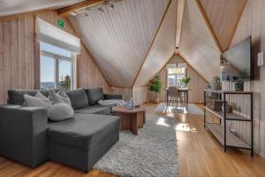 Χώρος καθιστικού στο Cozy central loft apartment with amazing view